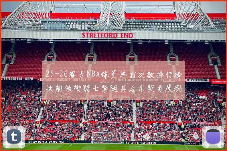 25-26赛季NBA球员单打次数排行榜快船领衔骑士紧随其后东契奇展现最高效率